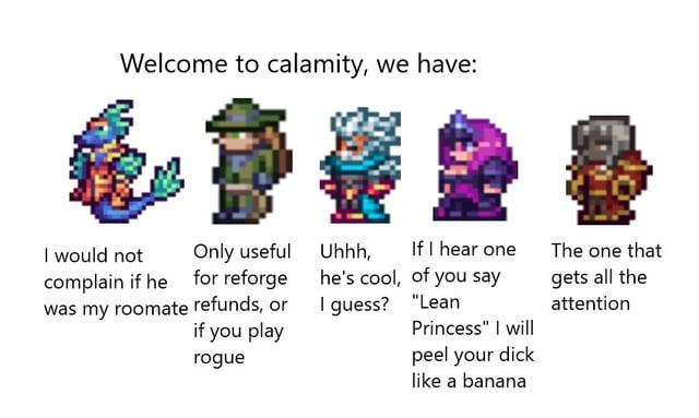 Dive into the chaotic world of Terraria's Calamity Mod and discover which character closely matches your playstyle, weapon of choice, and personality traits. Are you a fierce warrior, a strategic mage, or something entirely unique?