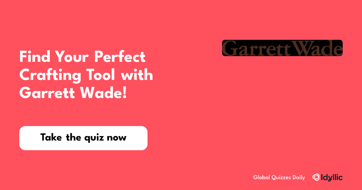 Find Your Perfect Crafting Tool with Garrett Wade!