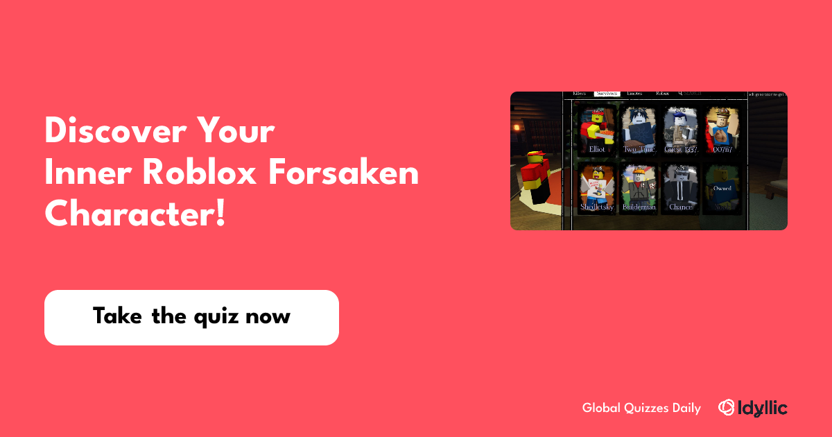 Discover Your Inner Roblox Forsaken Character!