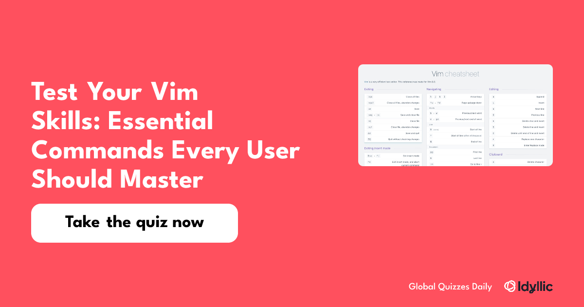 Test Your Vim Skills: Essential Commands Every User Should Master