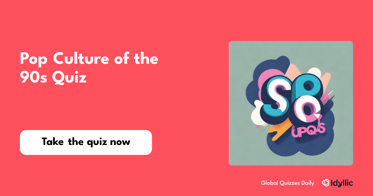 Pop Culture of the 90s Quiz