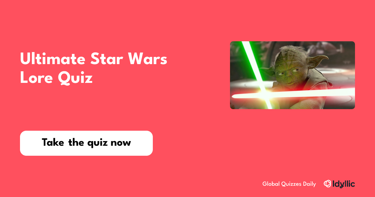 Ultimate Star Wars Lore Quiz