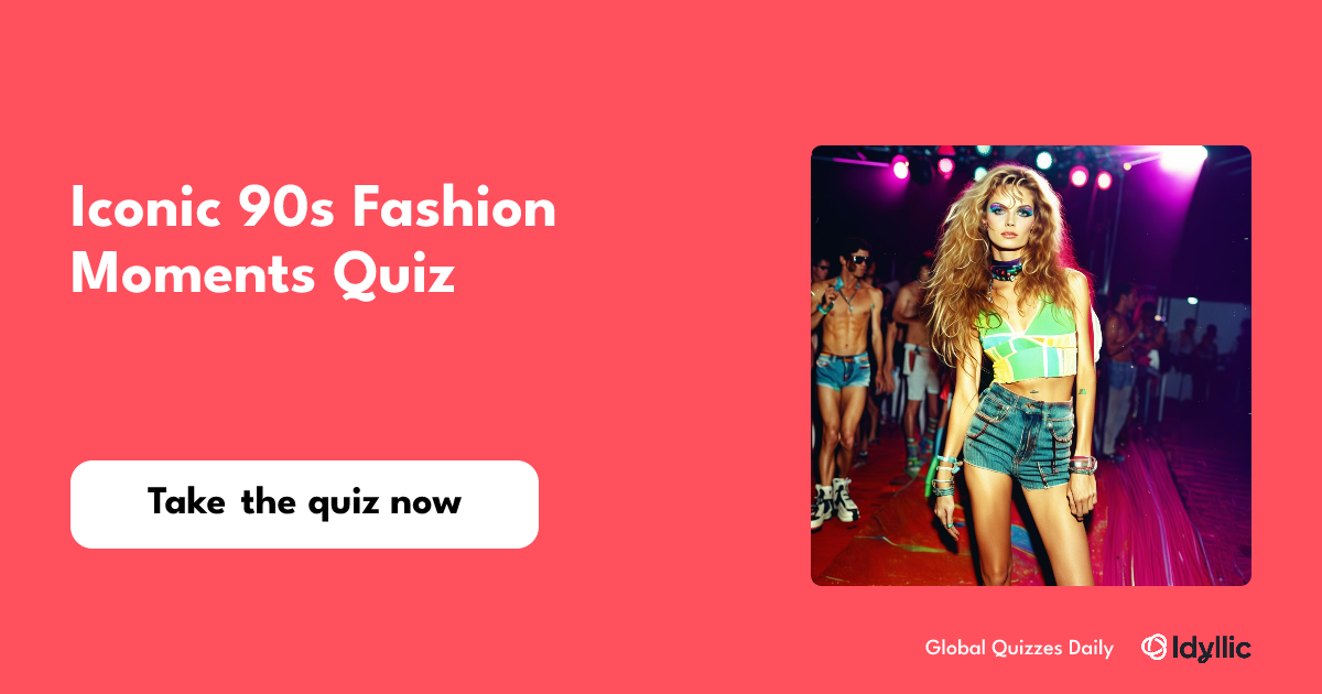 Iconic 90s Fashion Moments Quiz