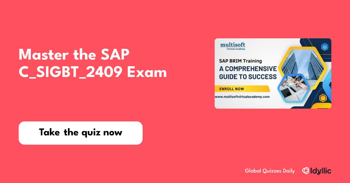 Master the SAP C SIGBT 2409 Exam