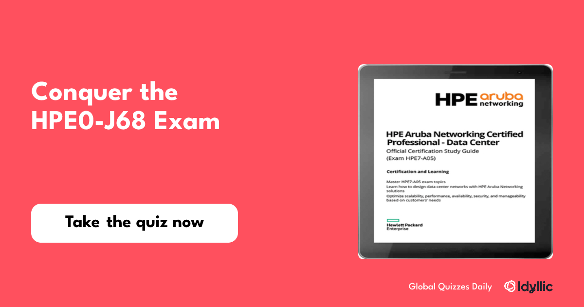 Conquer the HPE0 J68 Exam