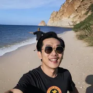 movie poster about a chinese man being a beach watcher
