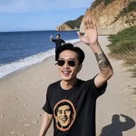 movie poster about a chinese man being a beach watcher