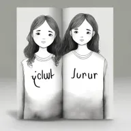 Design a book cover for a story about two girls who form a bond over their struggles with self-harm