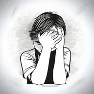 Create an image that addresses the serious issue of self-harm