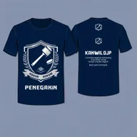 T-shirt design for the Jakarta Central Directorate General of Taxes (Kanwil DJP Jakarta Pusat) themed around law enforcement