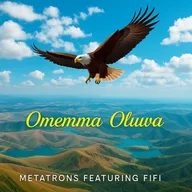 A stunning CD cover featuring an eagle soaring majestically in a bright blue sky with fluffy white clouds