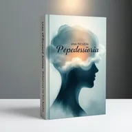 A book cover design for the book titled "Una Pequeña Historia" by author Jazmín Blanco, capturing the theme of depression and its dynamics, intertwined with elements of care and healing