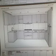 una cocina gris