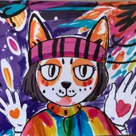 Recreate in style of studio ghibli anime style using vibrant bold colors