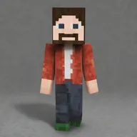 Generate a Minecraft character's skin with a theme emphasizing a frightening and disturbing psychopathic aesthetic