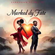 The cover of a fantasy book titled 'Marked by Fate', featuring a compelling design that incorporates symbolic elements