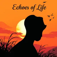 An illustrative cover for a poetry book titled 'Echoes of Life'