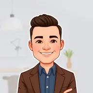 A Bitmoji-style character of a clean-cut man with a polished and professional appearance
