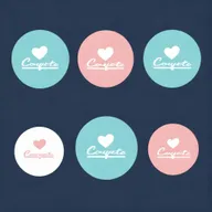 Create a retro-styled, but cute, logotype for a brand named 'Coquette'. The primary color should be baby pink.