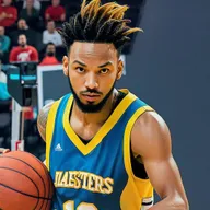 basketball player colorful jersey