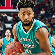 basketball player colorful jersey