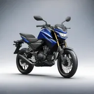 An intricately detailed rendering of the Yamaha Exciter 155 motorcycle, showcasing its sleek design and prominent features.