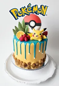 Delicious HD, Pokemon inspired cake, food editorial photograph