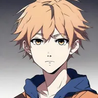 An anime-style 16/17 year old boy