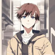 An anime-style 16/17 year old boy