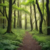 The forest that was once a city grows thick and lush