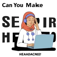 can you make her look like she has a headache (hands to temple)