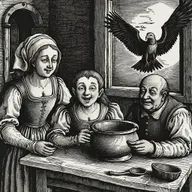 Create an image in the style of Albrecht Dürer's black and white drawings. in this image A girl's vanity leads to torment, illustrating the inner punishment of unmet needs. she is staring at the mirror but simultaneously her reflection in the mirror is distressed