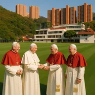 popes at the hong kong cricket club in hong kong