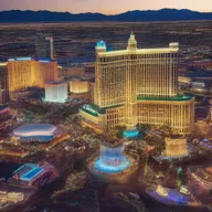 Generate a 4K photo-realistic image showcasing the vibrant nightlife in Las Vegas.