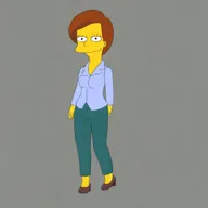 Generate an image of Erin Hannon from The Office in a flattering and attractive pose