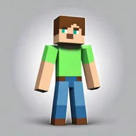 Generate an image of Alex from Minecraft in a stylish and confident pose